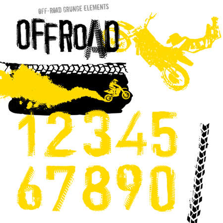 Motorcycle leaflet rally race image illustrationのイラスト素材