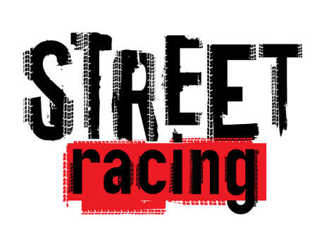 Off-Road grunge letteringのイラスト素材