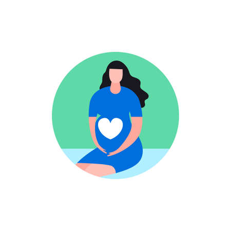 Pregnant woman iconのイラスト素材