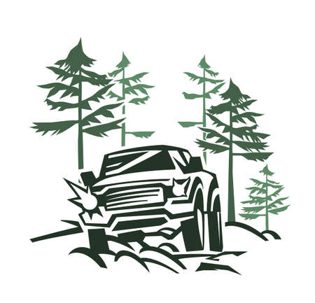 Off-road icon elementのイラスト素材