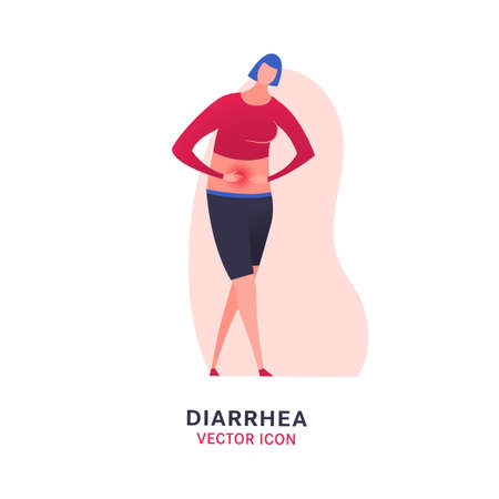 Diarrhea Vector Iconのイラスト素材