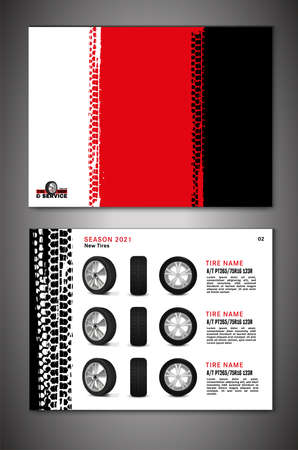 Vector automotive brochure templateのイラスト素材