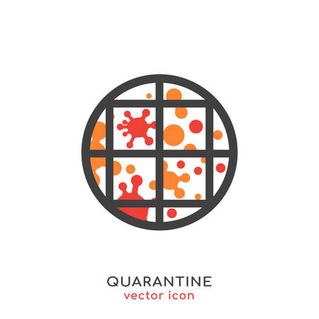 Quarantine Vector Iconのイラスト素材