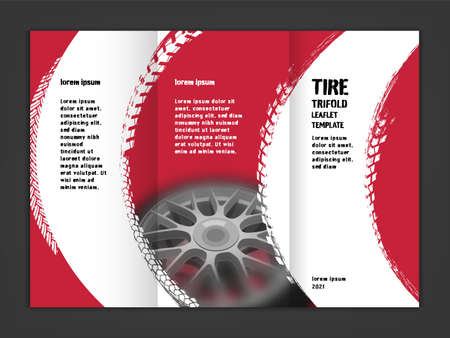 Vector automotive leaflet templateのイラスト素材