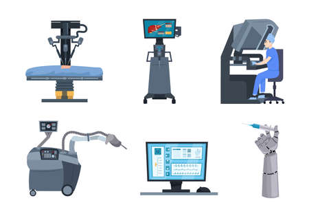 Modern medical equipment setのイラスト素材