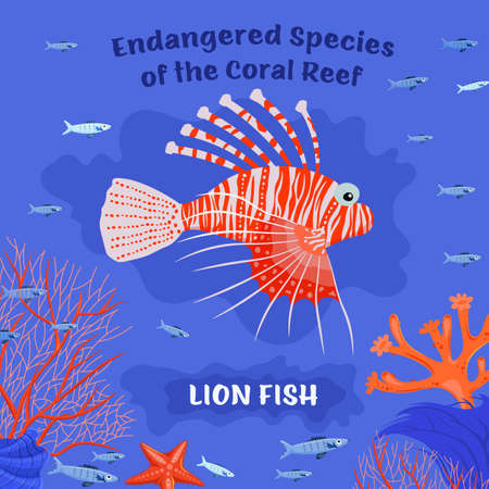 Endangered reef fishのイラスト素材