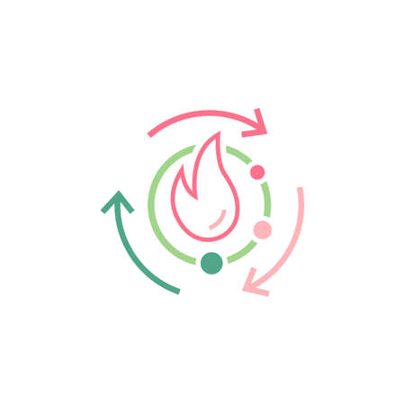 Metabolism icon. Linear medical pictogram. Vector illustrationのイラスト素材