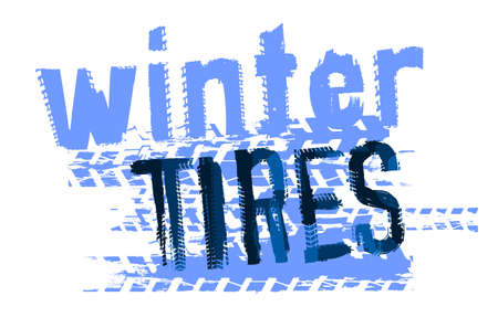 Automotive grunge horizontal banner. Off-road skid marks lettering.のイラスト素材