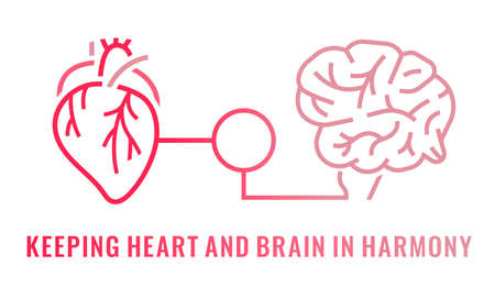 Heart-brain connection. Health of the heart and mind are intertwined.