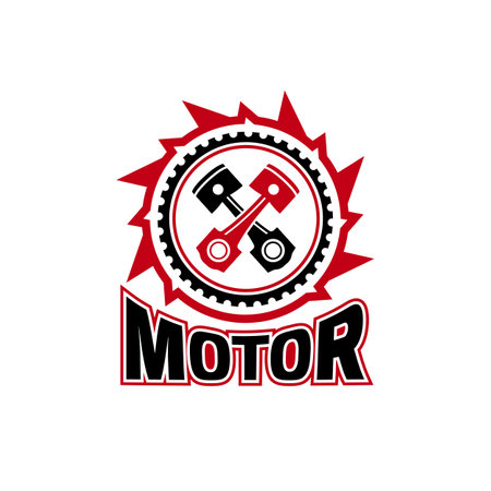 Motorsport brand event sign. Editable vector illustrationのイラスト素材