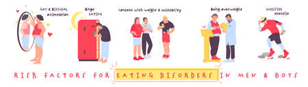 Risk factors for eating disorders in men and boys.のイラスト素材