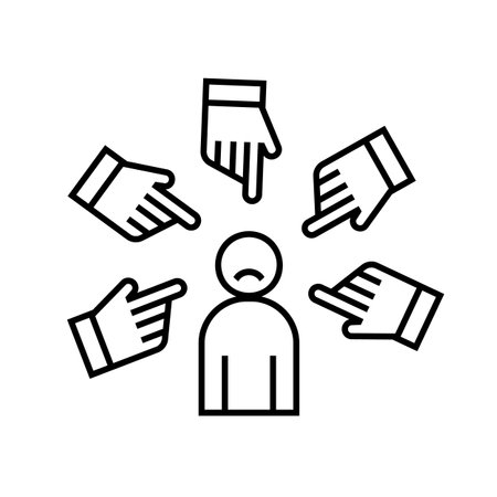 My fault icon, pictogram. Acknowledgement of a mistake.のイラスト素材