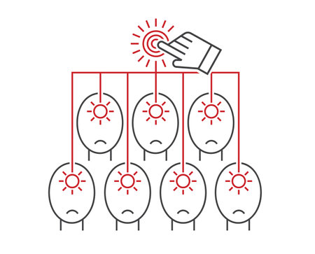 Convincing, persuading icon, pictogram. Editable vector illustrationのイラスト素材