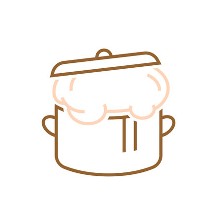 Yeast dough in a bowl. Editable vector illustrationのイラスト素材