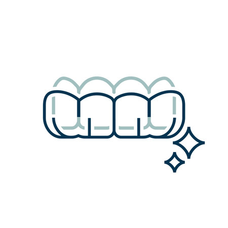Orthodontic silicone trainer. Invisible braces aligner, retainer.のイラスト素材