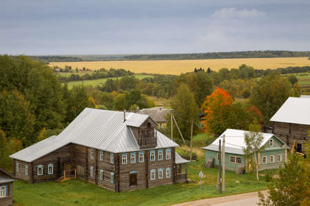 House in the villageの写真素材