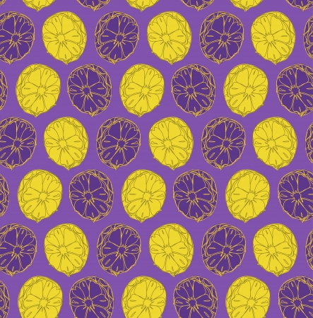 Seamless pattern with colorful slices of pineapplesのイラスト素材