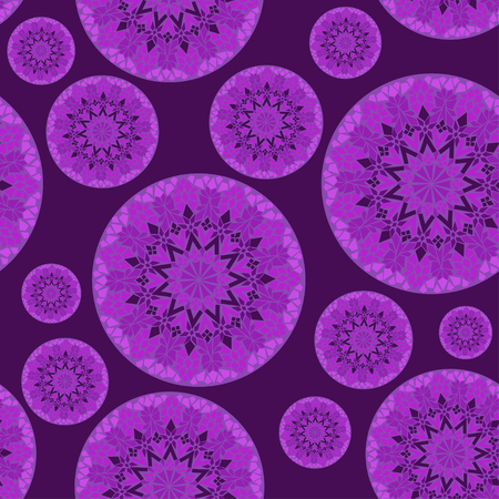 Seamless pattern of abstract mosaic circlesのイラスト素材