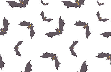 Vector pattern of the symbols of the occult. The texture of the bats. Print on factory textiles isolated on a white background.のイラスト素材