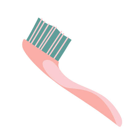 Vector illustration Brush. Object isolated on white background, cartoon style.のイラスト素材