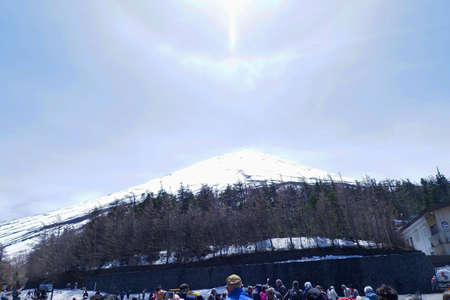 View of Mount Fuji from Kawaguchiko, Japanの写真素材
