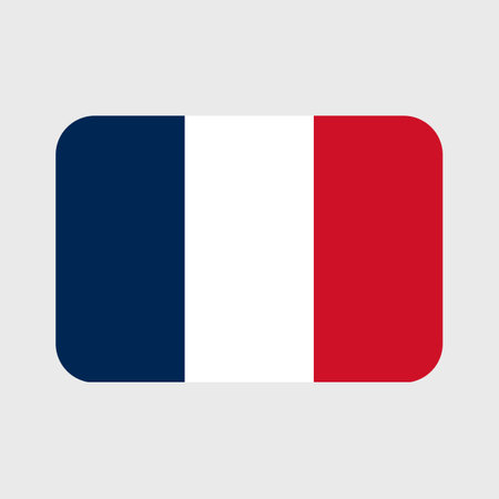 France flag vector icons set in the shape of heart, star, circle and map. French flag illustration in different geometrical shapes.のイラスト素材