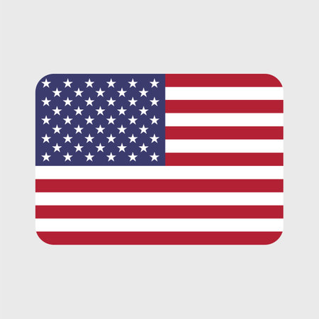 USA flag vector icon. American flag illustration.のイラスト素材