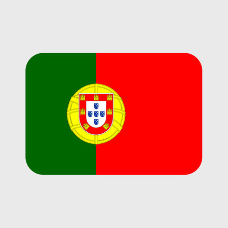 Portugal flag vector icons set of illustrations in the shape of heart, star, circle and map.のイラスト素材