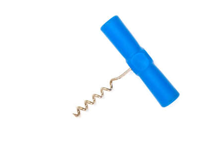 corkscrew isolated on white backgroundの写真素材