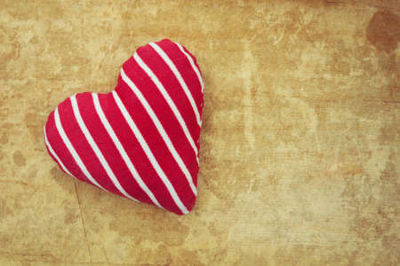 Red heart. Red heart on grungy backgroundの写真素材