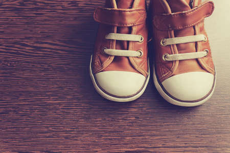 Retro shoes. Photo with retro effectの写真素材