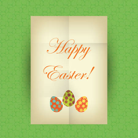 Happy Easter greeting card. Vector illustrationのイラスト素材