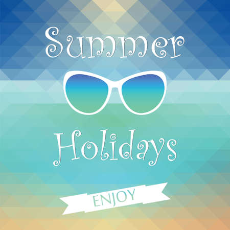 Summer holiday enjoyのイラスト素材