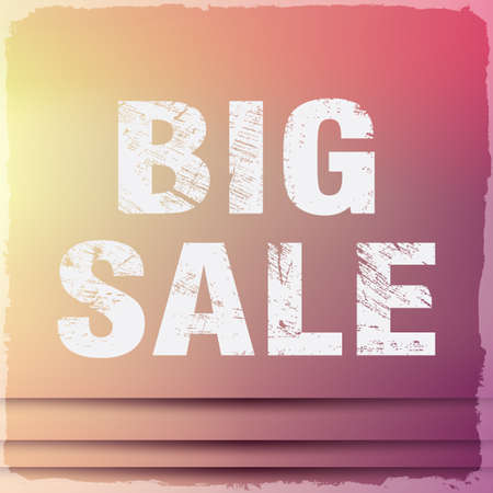 Big sale. Summer sale design. Vector illustrationのイラスト素材