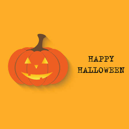 Halloween vector  background with pumpkin. Vector illustrationのイラスト素材