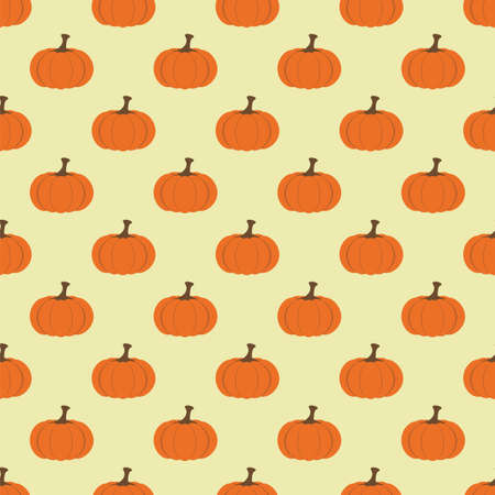 Seamless pattern with pumpkins. Vector file layered for easy manipulation and custom coloring.のイラスト素材
