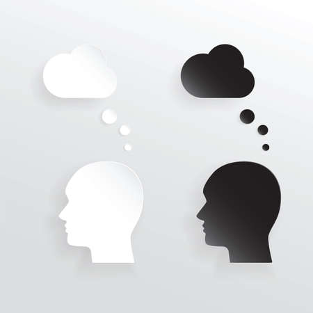 Infographics Concept with a Human Heads. Team workのイラスト素材