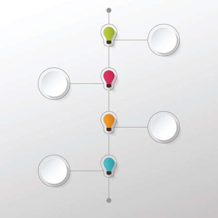 Timeline Infographic design template. Can be used for infographics, numbered banners, graphic or website layout vectorのイラスト素材