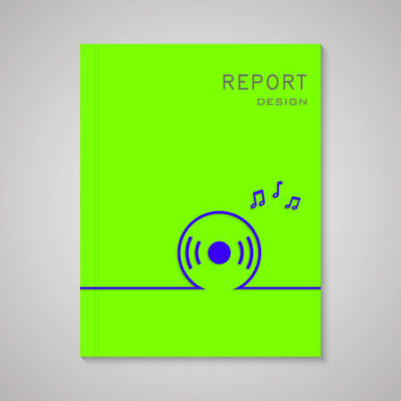 Cover brochure. Modern Vector abstract brochure, report or flyer design  templateのイラスト素材
