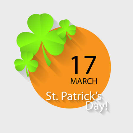 Typographic Saint Patrick's Day Retro Backgroundのイラスト素材