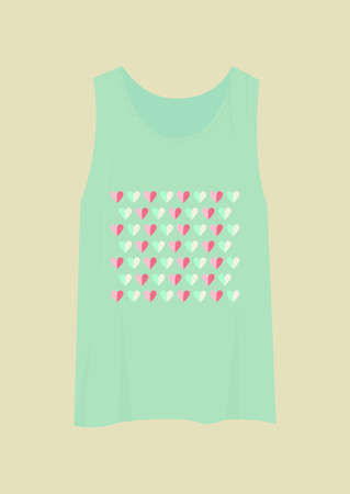 T-shirt with a modern print. のイラスト素材