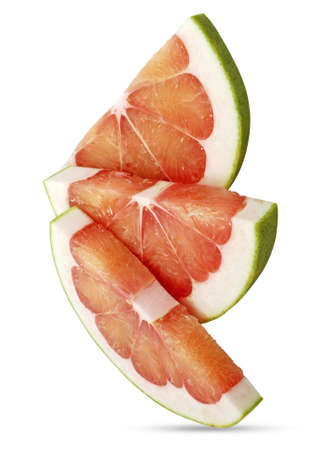 Pummelo isolated on white backgroundの写真素材