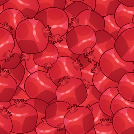 Seamless pattern with pomegranatesのイラスト素材