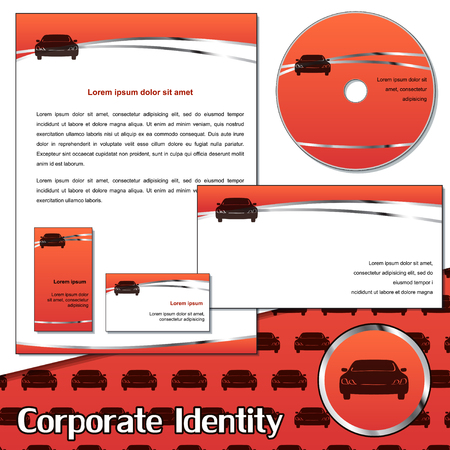 Corporate identity sample for transportation companyのイラスト素材