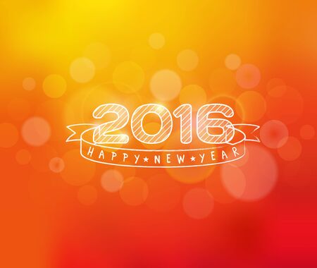 2016 New Year Card. Modern hipster style backgroundのイラスト素材