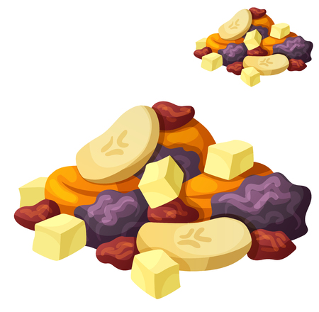 Detailed Icon. Dried fruits isolated on white background. Series of food and drink and ingredients for cooking.のイラスト素材