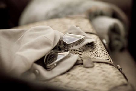 old sports glassesの写真素材