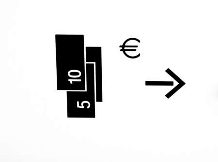 sign to pay moneyの写真素材