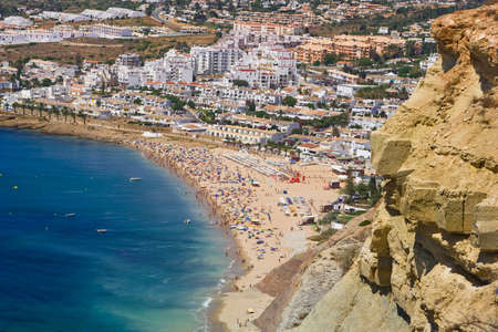 Algarve rock - coast in Portugalの写真素材