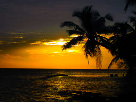 Maldivian Sunset image with nice colorの写真素材